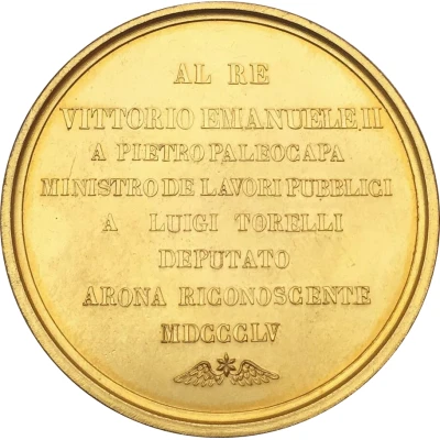 Medal - Opening of the train line Genua to Arona back