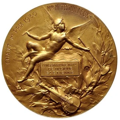 Medal - Orpheus Gold plated ND back