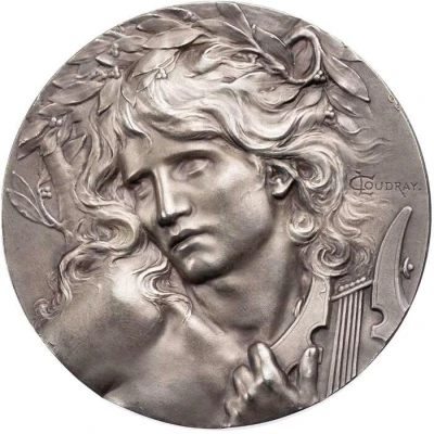 Medal - Orpheus Silver plated ND front