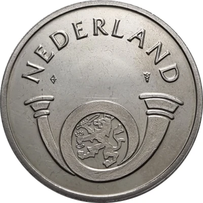 Medal - PTT Post Nederland 1 Gulden back