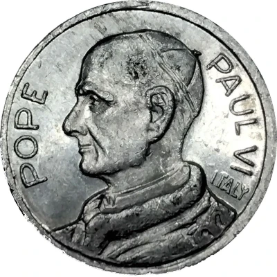 Medal - Paulus VI (Lourdes) ND front