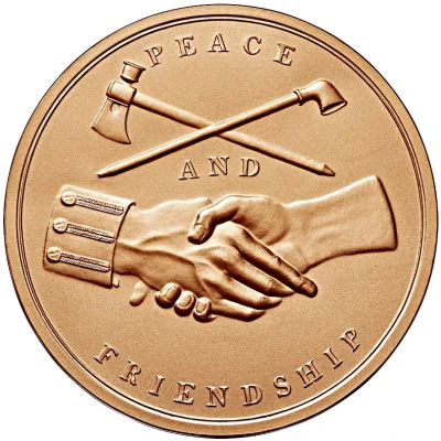 Medal - Peace and Friendship (George Washington, President of the United States) ND back