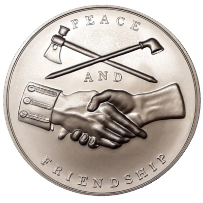 Medal - Peace and Friendship James Monroe, President of the United States ND back