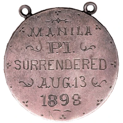 Medal - Philippines Spanish American War Private Manila Surrender front