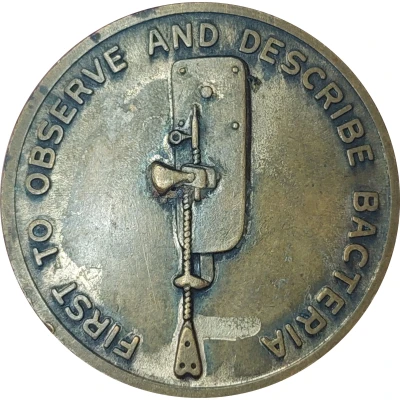 Medal - Pioneers In The Fight Against Infectious Disease Antonj Van Leeuwenhoek ND back