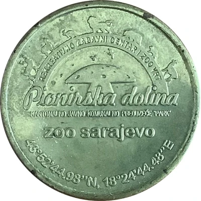 Medal - Pionirska dolina zoo (Ursus arctos) ND front