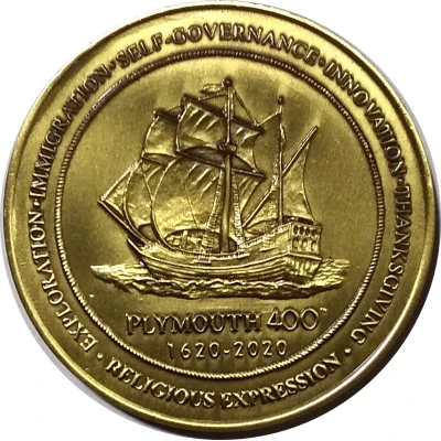 Medal - Plymouth 400th Anniversary front