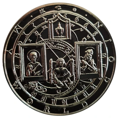 Medal - Prague Astronomical Clock ND back