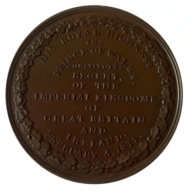 Medal - Prince George - Prince Regent back