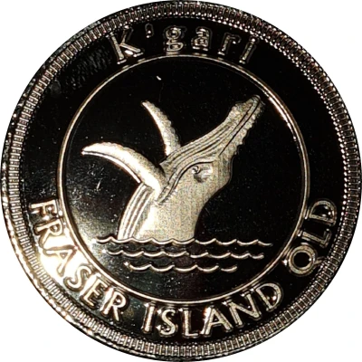 Medal - QLD - Fraser Island - Whale (Tourist Souvenir) ND front