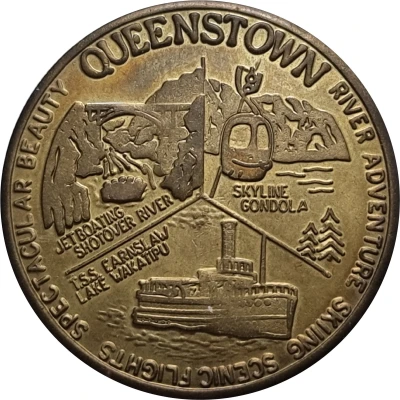 Medal - Queenstown (Tourist Dollar Souvenir) ND front