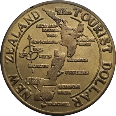 Medal - Queenstown (Tourist Dollar Souvenir) ND back