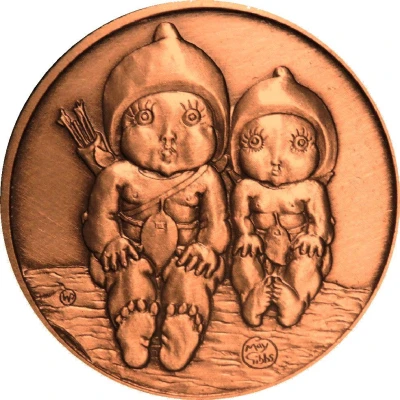 Medal - RAM Gumnut Baby Set 1995-97 - Mint Token ND front