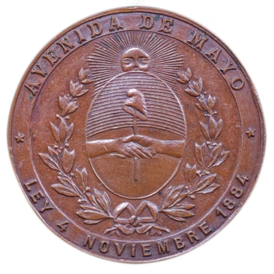 Medal - Release of Avenida de Mayo to public service front