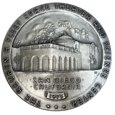 Medal - Reuben H. Fleet Space Theater and Science Center San Diego California front