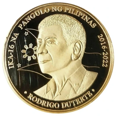 Medal - Rodrigo Duterte 16th President of the Philippines front