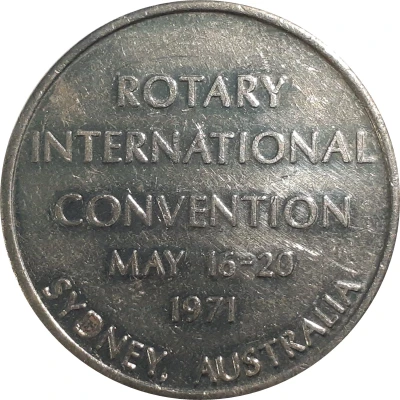 Medal - Rotary International Convention Sydney NSW back