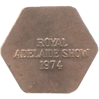 Medal - Royal Adelaide Show 1974 Bank of Adelaide back