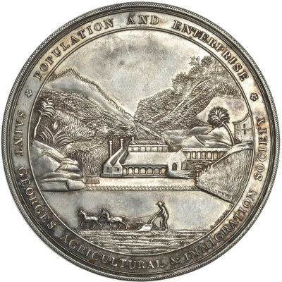 Medal - Saint George’s Agricultural and Immigration Society Award front