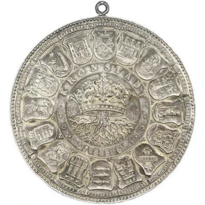 Medal - Saxon Union Days Silver-plated cast tin front