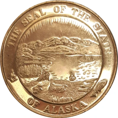 Medal - Seal of the state of Alaska ND front