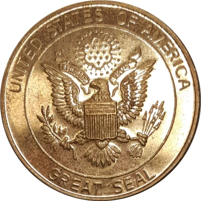 Medal - Seal of the state of Alaska ND back