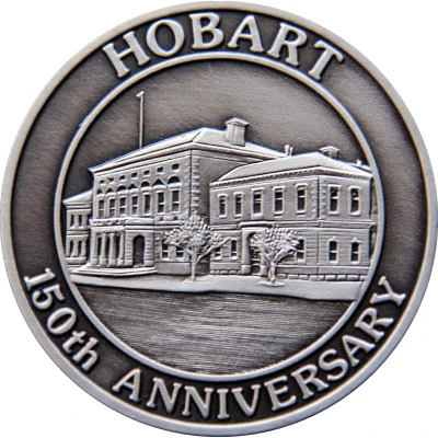 Medal - Sesquicentenary of Hobart City Historical Medal front