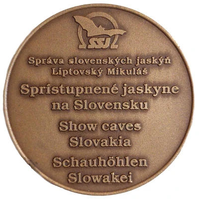 Medal - Show Caves (Dobšinská ľadová jaskyňa) ND back