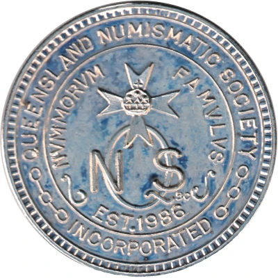 Medal - Silver Jubilee Queensland Numismatic Society front