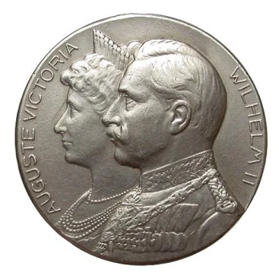 Medal - Silver wedding Wilhelm II and Auguste Victoria front