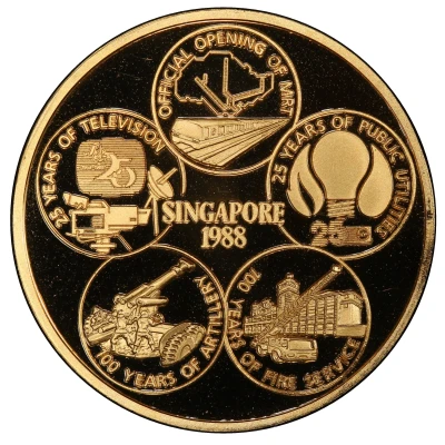 Medal Singapore Forever back