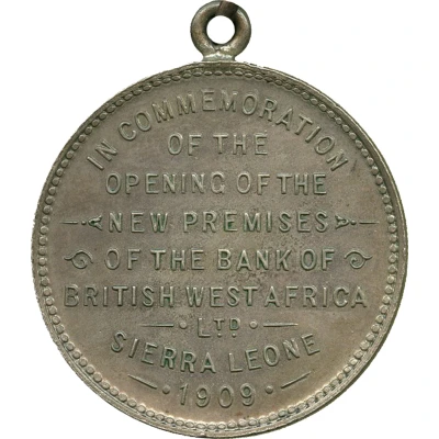 Medal - Sir Alfred Lewis Jones back