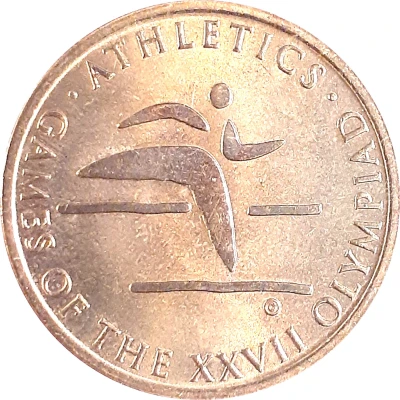 Medal - Sporting Pictograms Sydney 2000 Olympics; Athletics ND front