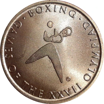 Medal - Sporting Pictograms Sydney 2000 Olympics; Boxing ND front