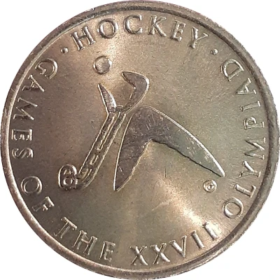 Medal - Sporting Pictograms Sydney 2000 Olympics; Hockey ND front