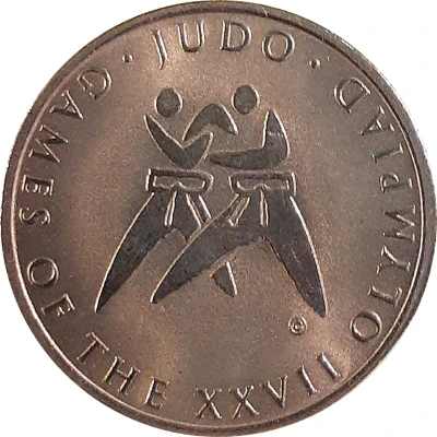 Medal - Sporting Pictograms Sydney 2000 Olympics; Judo ND front