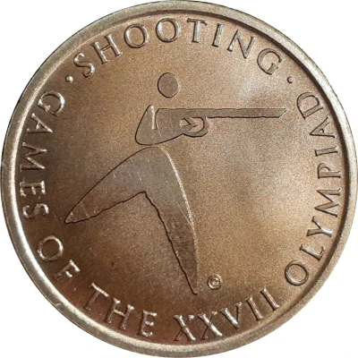 Medal - Sporting Pictograms Sydney 2000 Olympics; Shooting ND front