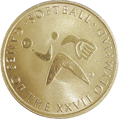 Medal - Sporting Pictograms Sydney 2000 Olympics; Softball ND front