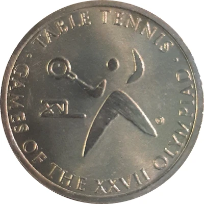 Medal - Sporting Pictograms Sydney 2000 Olympics; Table Tennis ND front