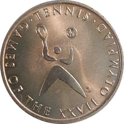 Medal - Sporting Pictograms Sydney 2000 Olympics; Tennis ND front