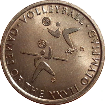 Medal - Sporting Pictograms Sydney 2000 Olympics; Volleyball ND front