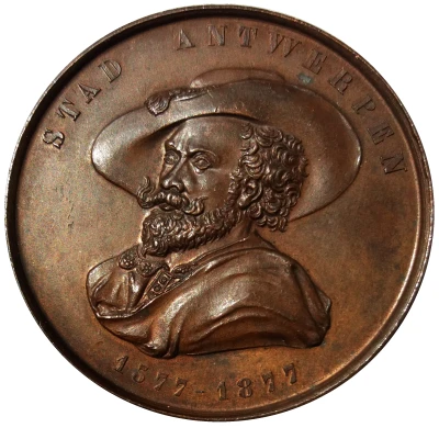 Medal - Stad Antwerpen 300th Anniversary of P. P. Rubens front