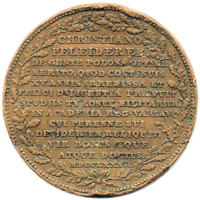 Medal - Stanislaus Augustus back