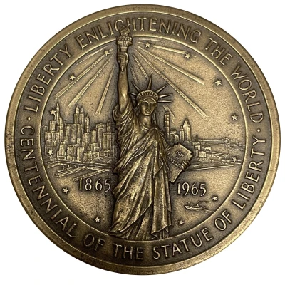 Medal - Statue of Liberty Centennial Castle Clinton front