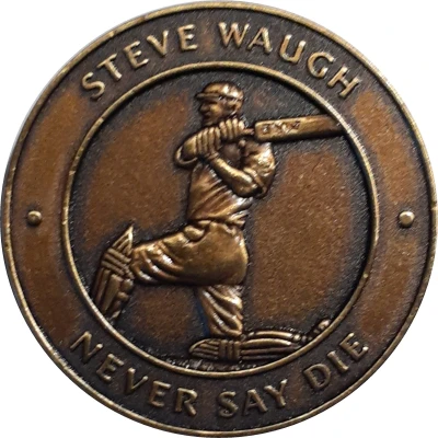 Medal - Steve Waugh (Brilliant Cricketing Career) ND back