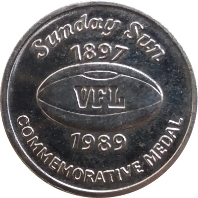 Medal - Sunday Sun VFL Gary Ablett back