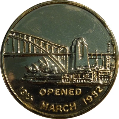 Medal - Sydney Harbour Bridge 60 Years Jubilee back