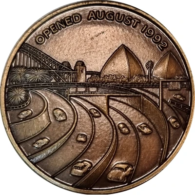 Medal - Sydney Harbour Tunnel Opened August back