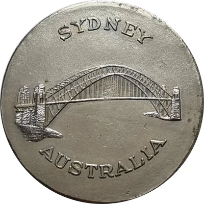 Medal - Sydney Opera House & Harbour Bridge back