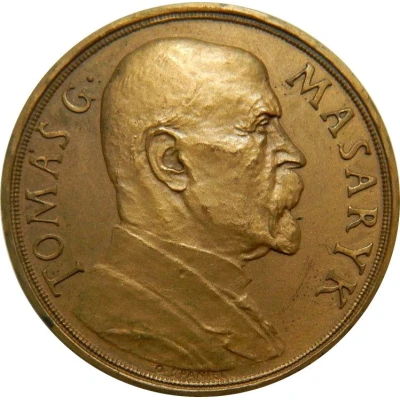 Medal T. G. Masaryk, 1935 85th birthday, bronze 50mm front